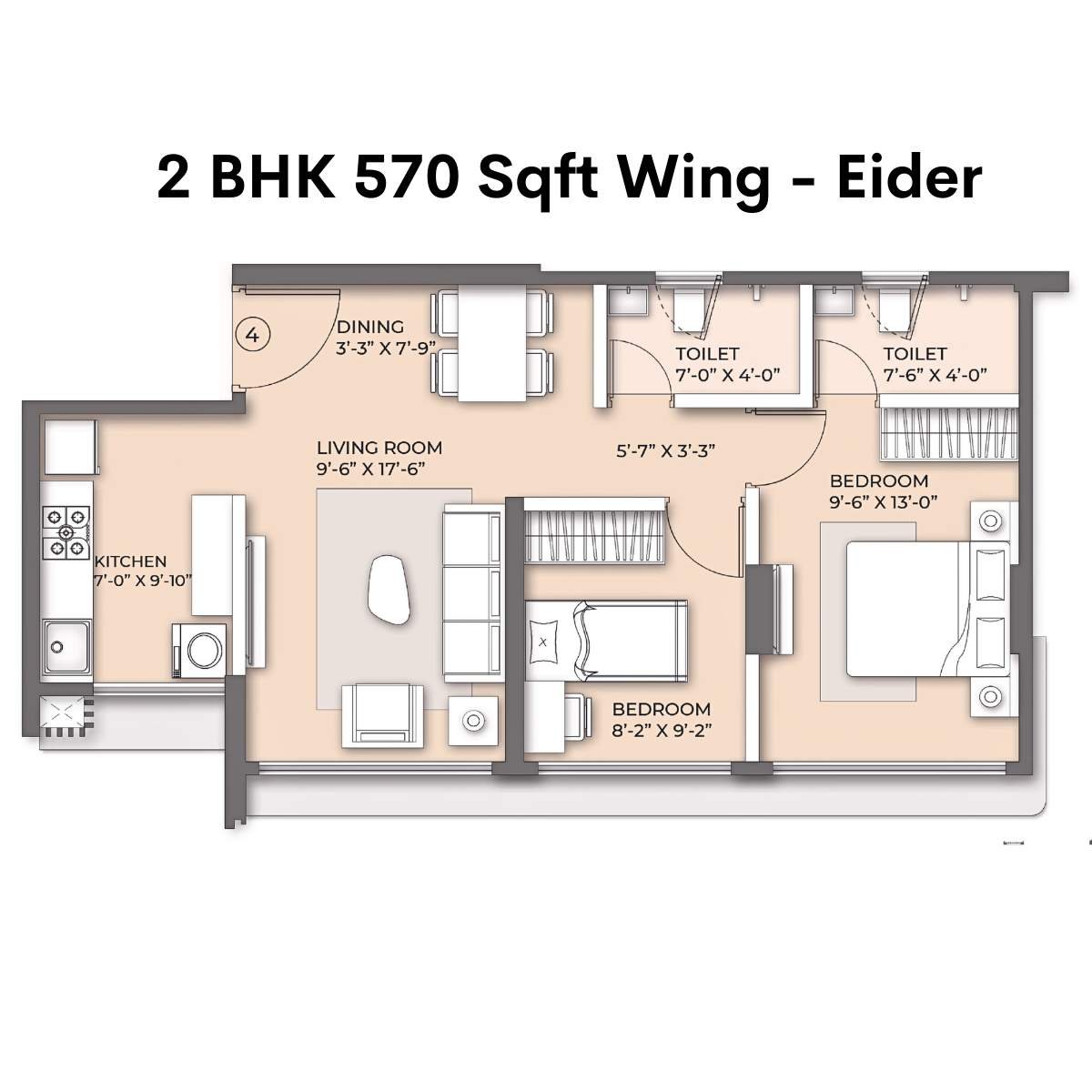 Arkade-Nest-Floor-Plan-Eider-2-BHK-570-Sqft