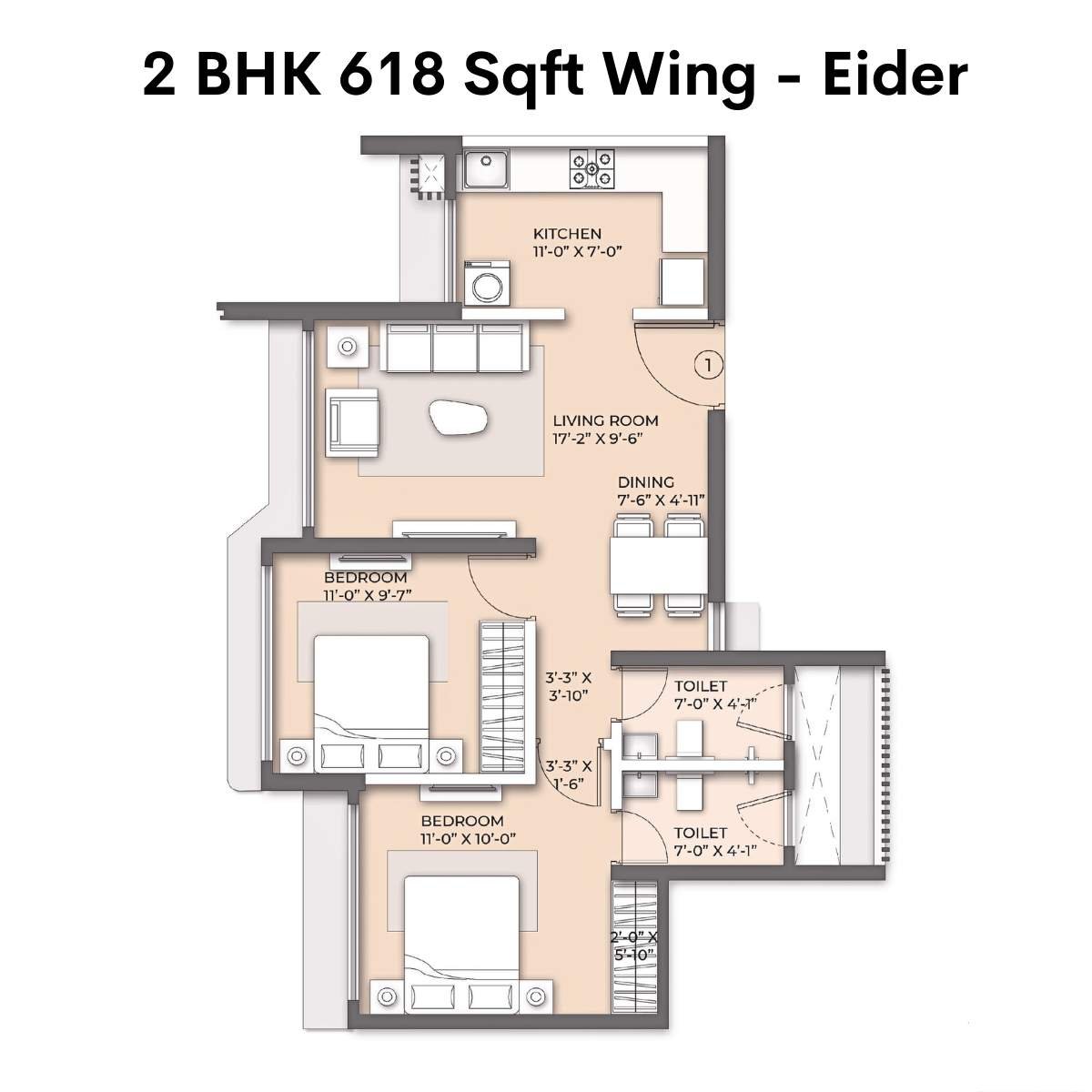 Arkade-Nest-Floor-Plan-Eider-2-BHK-618-Sqft