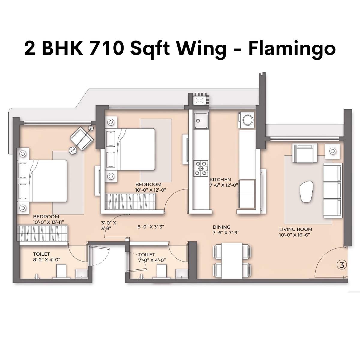 Arkade-Nest-Floor-Plan-Flamingo-2-BHK-710-Sqft